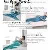 Tutumi Antklodė žuvies uodega Mermaid Tail Pilkas
