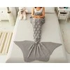 Tutumi Antklodė žuvies uodega Mermaid Tail Pilkas