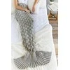 Tutumi Antklodė žuvies uodega Mermaid Tail Pilkas