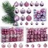 Tutumi Egliniai papuošalai-kamuoliukai Lilac/Rose 208 42 vnt