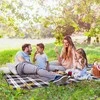 Tutumi Pikniko antklodės grotelės pilkos spalvos