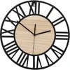 Tutumi Sieninis laikrodis Loft Round 35 cm Metal/Wood MC70902
