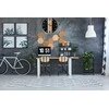 Tutumi Sieninis laikrodis Loft Round 35 cm Metal/Wood MC70901