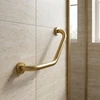 Vonios kampinė rankena BRUSH GOLD