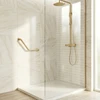 Vonios kampinė rankena BRUSH GOLD