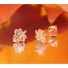 Auksiniai auskarai moterims Diamond Sky "Maple Leaf II"