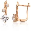 Auksiniai auskarai moterims Diamond Sky "Juno Gold XXXI"