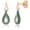 Auksiniai auskarai su briliantais Diamond Sky "Princess Teardrop"