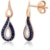 Auksiniai auskarai su briliantais Diamond Sky "Princess Teardrop II"