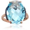 Auksinis žiedas Diamond Sky "Royal Topaz VII" iš raudono, 585 prabos aukso