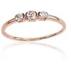Auksinis žiedas su deimantais Diamond Sky "Golden Love VIII"