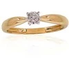 Auksinis žiedas su deimantais Diamond Sky "Solitaire"