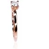 Auksinis žiedas su deimantais Diamond Sky "Solitaire VIII" iš raudono, 585 prabos aukso