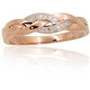 Auksinis žiedas su deimantais moterims Diamond Sky "Golden Wave VII"