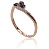 Auksinis žiedas su deimantais moterims Diamond Sky „Imperial Crown IV“