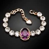 Diamond Sky Jewelry Apyrankė moterims DiamondSky „Sofia II (Amethyst)“ su Swarovski kristalais