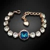 Diamond Sky Jewelry Apyrankė moterims DiamondSky „Glare III (Bermuda Mėlyna)“ su Swarovski kristalais