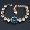 Diamond Sky Jewelry Apyrankė moterims DiamondSky „Glare III (Bermuda Mėlyna)“ su Swarovski kristalais