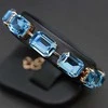 Diamond Sky Jewelry Apyrankė moterims DiamondSky „Radiance (Aquamarine Mėlyna)“ su Swarovski kristalais