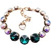 Diamond Sky Jewelry Apyrankė moterims DiamondSky „Vortex II (Emerald, Aurore Boreale)“ su Swarovski kristalais