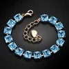 Diamond Sky Jewelry Apyrankė moterims DiamondSky „Princess (Aquamarine Mėlyna)“ su Swarovski kristalais