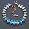 Diamond Sky Jewelry Apyrankė moterims DiamondSky „Ornella (Aquamarine Mėlyna)“ su Swarovski kristalais