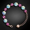 Diamond Sky Jewelry Apyrankė moterims DiamondSky „Vortex II (Aurora Borealis / Fuchsia)“ su Preciosa kristalais