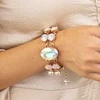 Diamond Sky Jewelry Apyrankė moterims DiamondSky „Akrus (Aurora Borealis)“ su Swarovski kristalais