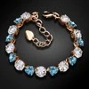Diamond Sky Jewelry Apyrankė moterims DiamondSky „Romantic Tenderness II (Aquamarine Mėlyna)“ su Swarovski kristalais