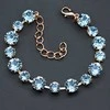 Diamond Sky Jewelry Apyrankė moterims DiamondSky „Classic IV (Aquamarine Mėlyna)“ su Swarovski kristalais