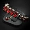 Diamond Sky Jewelry Apyrankė moterims DiamondSky „Ornella (Light Siam / Jet)“ su Swarovski kristalais