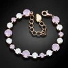 Diamond Sky Jewelry Apyrankė moterims DiamondSky „Classic II (Rose Vanduo Opal)“ su Swarovski karoliukais