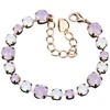Diamond Sky Jewelry Apyrankė moterims DiamondSky „Classic II (Rose Vanduo Opal)“ su Swarovski karoliukais
