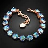 Diamond Sky Jewelry Apyrankė moterims DiamondSky „Classic (Light Sapphire Shimmer)“ su Swarovski kristalais