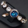 Diamond Sky Jewelry Apyrankė moterims DiamondSky „Glare III (Bermuda Mėlyna)“ su Swarovski kristalais