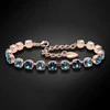 Diamond Sky Jewelry Apyrankė moterims DiamondSky „Classic III (Bermuda Mėlyna / Aquamarine)“ su Swarovski kristalais