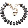 Diamond Sky Jewelry Apyrankė moterims DiamondSky „Ornella II (Sidabrinis Night)“ su Swarovski kristalais