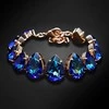 Diamond Sky Jewelry Apyrankė moterims DiamondSky „Crystal Drop II (Bermuda Mėlyna)“ su Swarovski kristalais