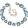 Diamond Sky Jewelry Apyrankė moterims DiamondSky „Classic IV (Aquamarine Mėlyna)“ su Swarovski kristalais