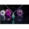 Diamond Sky Jewelry Auksinis pakabukas "Emerald Vine" iš raudono 585 prabos aukso