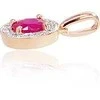 Diamond Sky Jewelry Auksinis pakabukas su deimantais Diamond Sky "Sofia" iš raudono, 585 prabos aukso