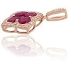 Diamond Sky Jewelry Auksinis pakabukas su deimantais Diamond Sky "Diamond Flower IX"