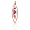 Diamond Sky Jewelry Auksinis pakabukas su deimantais Diamond Sky "Princess Teardrop VI"