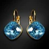 Diamond Sky Jewelry Auskarai „Akinantys blizgesys IV (Aquamarine Mėlyna) su Swarovskio kristalais
