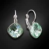 Diamond Sky Jewelry Auskarai „Akinantys spindesys IV (Chrisolite)“ su Swarovskio kristalais