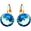 Diamond Sky Jewelry Auskarai „Klaris II“ (Aquamarine Mėlyna)" su Swarovskio kristalais