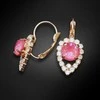 Diamond Sky Jewelry Auskarai moterims Diamond Sky „Diva (Lotus Rožinė DeLite)“ su Swarovski kristalais