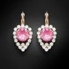 Diamond Sky Jewelry Auskarai moterims Diamond Sky „Diva (Lotus Rožinė DeLite)“ su Swarovski kristalais