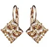 Diamond Sky Jewelry Auskarai moterims DiamondSky „Crystal Twister (Golden Shadow)“ su Swarovski kristalais