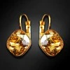 Diamond Sky Jewelry Auskarai moterims DiamondSky „Glare IV (Golden Shadow)“ su Swarovski kristalais